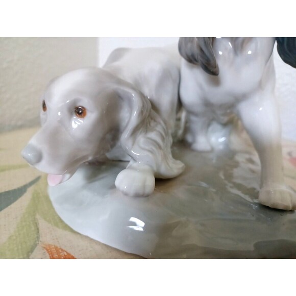 Rare Fulgencio Garcia COUPLE Of COCKER SPANIELS Lladro - Picture 9 of 16